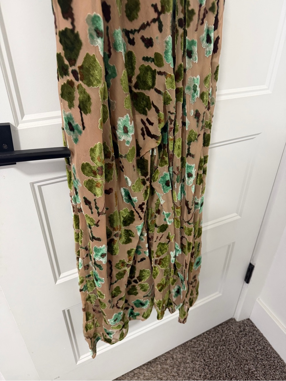 STAUD Cubism Dress Moss Floral Tapestry - Size 8 - Picture 8 of 10